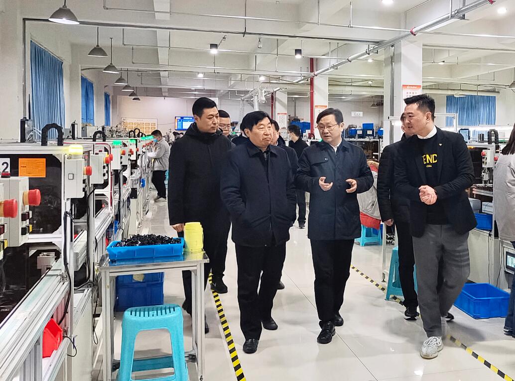 City leadership team visited Fuan Electronics before Spring Festival
